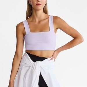 Lilac / Light Purple Body Contour Square Neck Top - EXPRESS NWT
